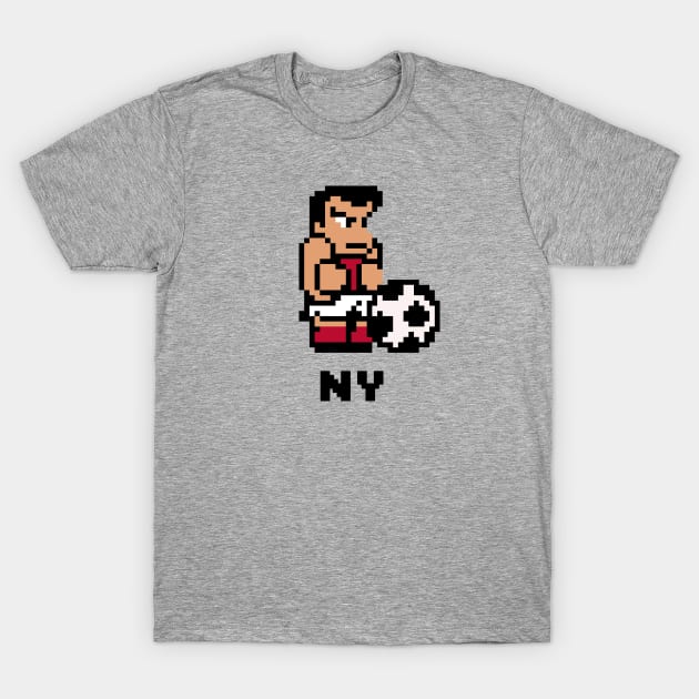 8-Bit Soccer - New York T-Shirt by The Pixel League